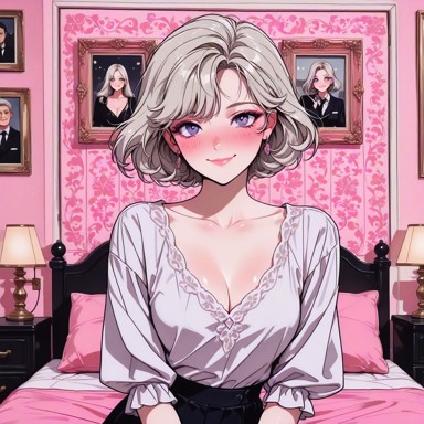Woman Lifts Her Hands, Unbuttones Her Blouse — AI Porn Video