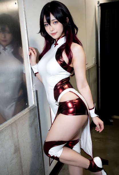 Same adult Japanese woman as the reference image. Preserve her exact identity and appearance: same Japanese face, sam…