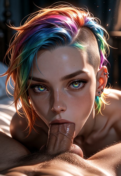 A cinematic, ultra-detailed picture of a striking woman in her late 20s with luminous hair that catches the warm afte…