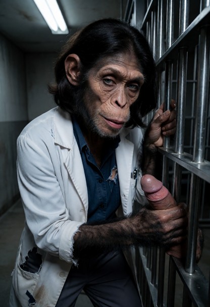 Dr. Zeera is holding a penis through the metal bars. Video of a woman holding and masturbating erect penis. She moves…