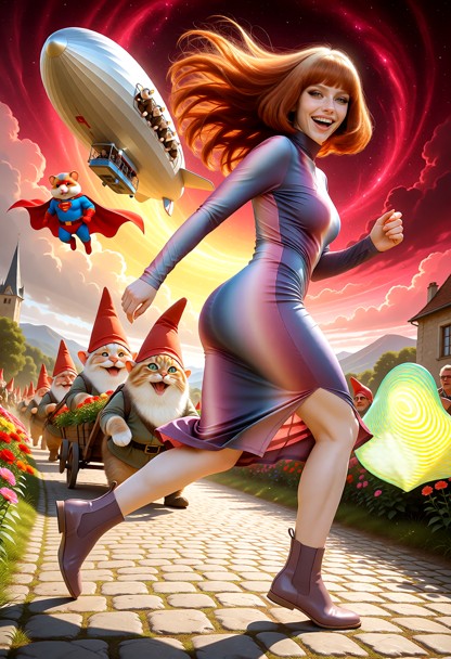 A highly dynamic, ultra-photorealistic 8k RAW full-body photograph structured like an iconic cinematic movie poster, …