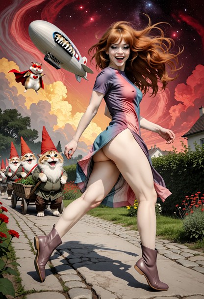 A highly dynamic, ultra-photorealistic 8k RAW full-body photograph structured like an iconic cinematic movie poster, …