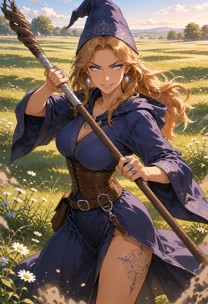 Merlin Unleashes Lightning and Bare Breasts — AI Porn Video
