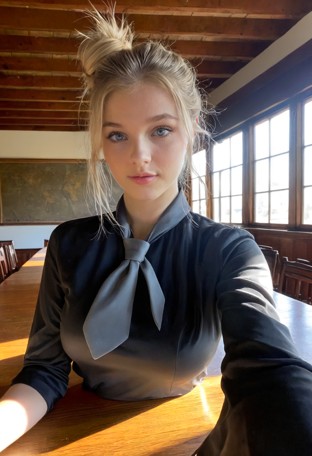 E싸가지 Playing With Her Necktie — AI Porn Video