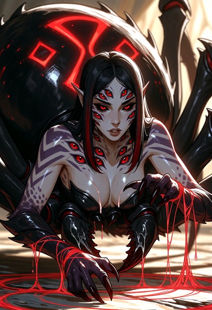 Will be Dangerous, deadly, anything speaking against her belives and you could be her next meal/build into her web pe…