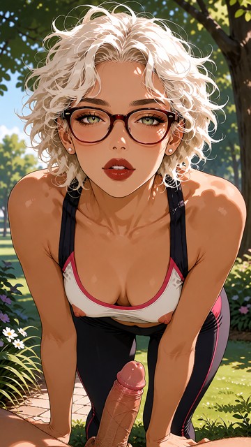 Woman wears sportswear with leggings and a tank top, with a sporty vibe, natural skin, and no visible jewelry., The s…