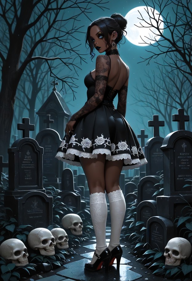 coma,a young dark skinned latina woman early 20s,very short,petite,slim build,very small breasts,shoulder length very…