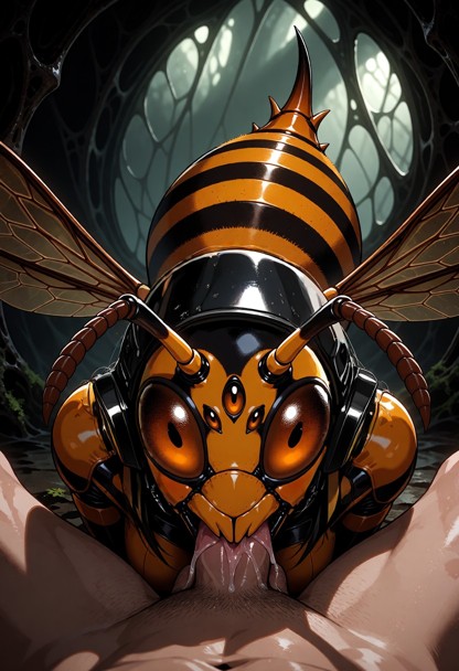 Murder Hornets head