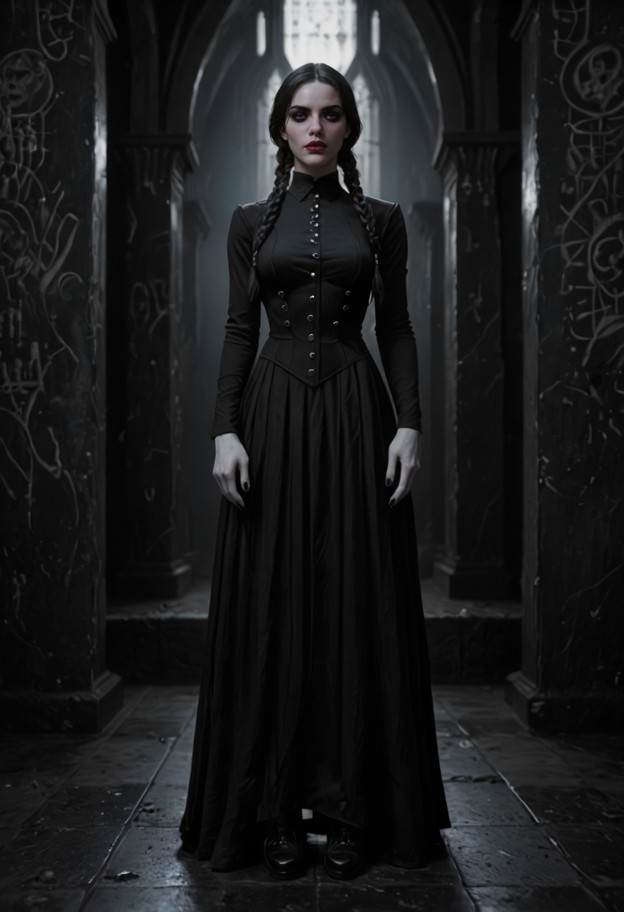 Wednesday Addams V2.0 DarkFantasy — AI character