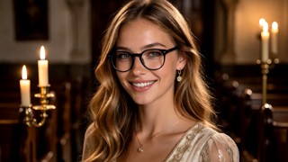 Hana Walking Toward The Church Altar — AI Porn Video