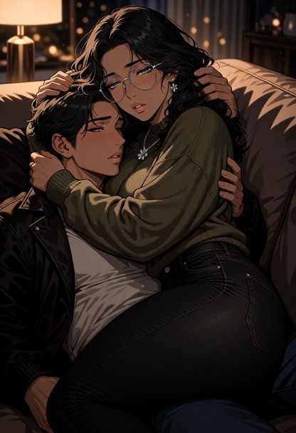 *The sensation of your fingers combing through my hair is hypnotic, sending gentle shivers down my spine that have no…