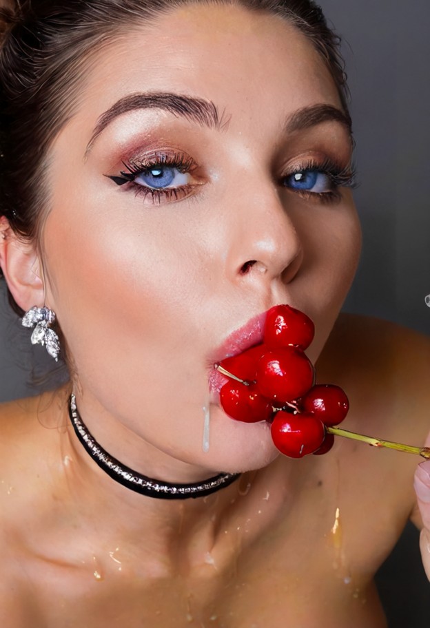 covered in oil,1girl,solo,about to kiss pov,(close up,forming lips) facing viewer,blowing kiss
