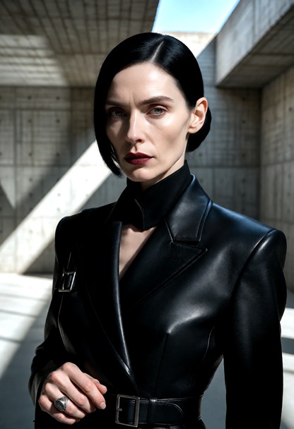 An ultra-photorealistic 8k RAW industrial portrait of a 27-year-old aristocratic woman named Adelheid, capturing abso…