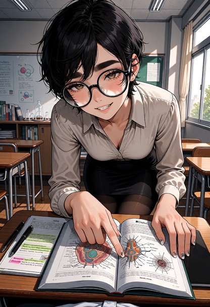 A highly detailed, high-quality anime-style dating-sim character illustration of Aoi Mizuhara during a private colleg…
