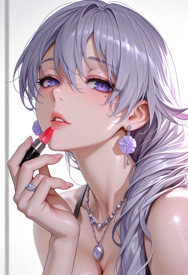 1girl,anime style,extreme close-up portrait,intimate beauty-shot composition,face filling most of the frame,slightly …
