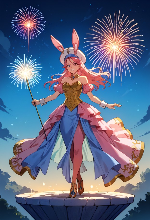 fantasy
realism,full body shot,head-to-toe view of an elegant woman with an
ethereal silhouette,celebrating new yea…