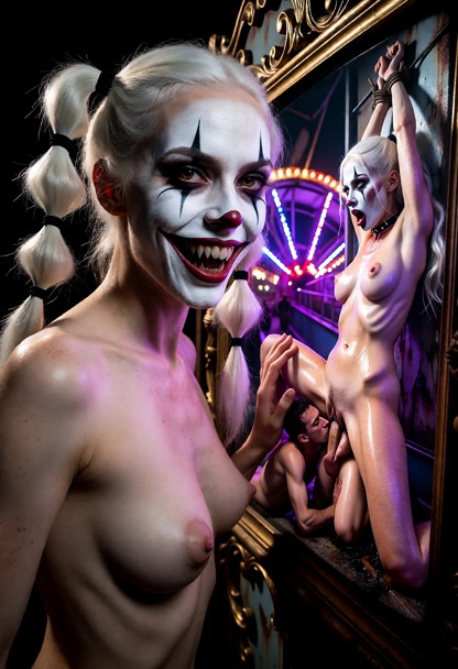 Game Type: Interactive 1980s Survival Horror EroticaMood: Pitch-black, gritty, chaotic, and aggressively raunchy. A t…