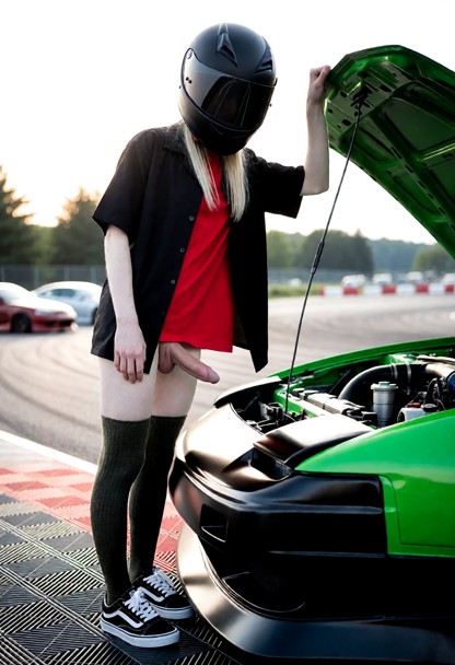 Ryan Cooper is a 20-year old femboy street racer with a mysterious identity because hes always wearing a black racing…
