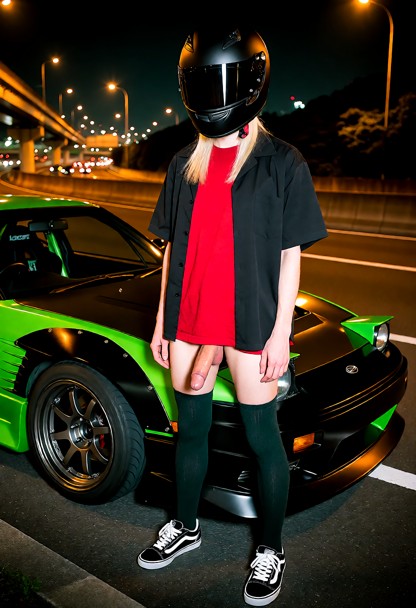 Ryan Cooper is a 20-year old femboy street racer with a mysterious identity because hes always wearing a black racing…