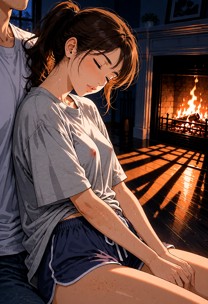 Hana Leans Her Head Against The Viewers — Facials AI Porn Video