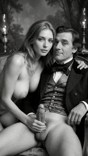 Catherine Handjobs Villeneuve On Vintage Divan — AI Porn Video