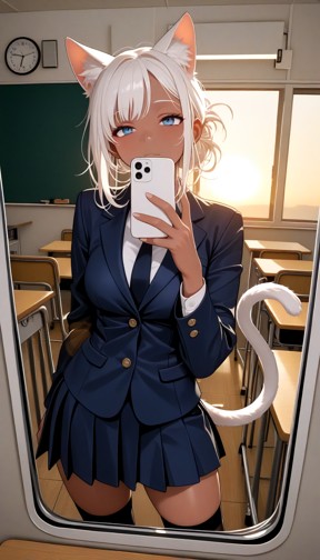 Cleo Lifts Skirt In Classroom — AI Porn Video