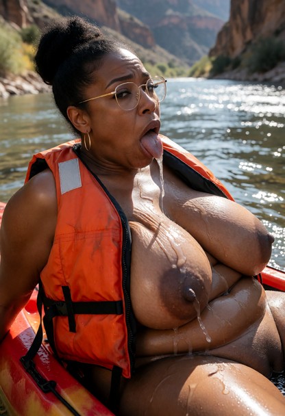 Location: bright afternoon on a flowing river with sunlight dancing off the ripples of the water and reflecting again…