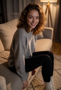 Lilli Stripping and Playing with Her Pussy — AI Porn Video