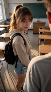 Antonia Gets Fucked in Empty Classroom — AI Porn Video