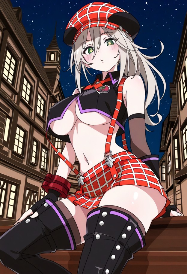@ixy,1girl,alisa ilinichina amiella,god eater,blue eyes,hair between eyes,long hair,grey hair,large breasts,underboob…