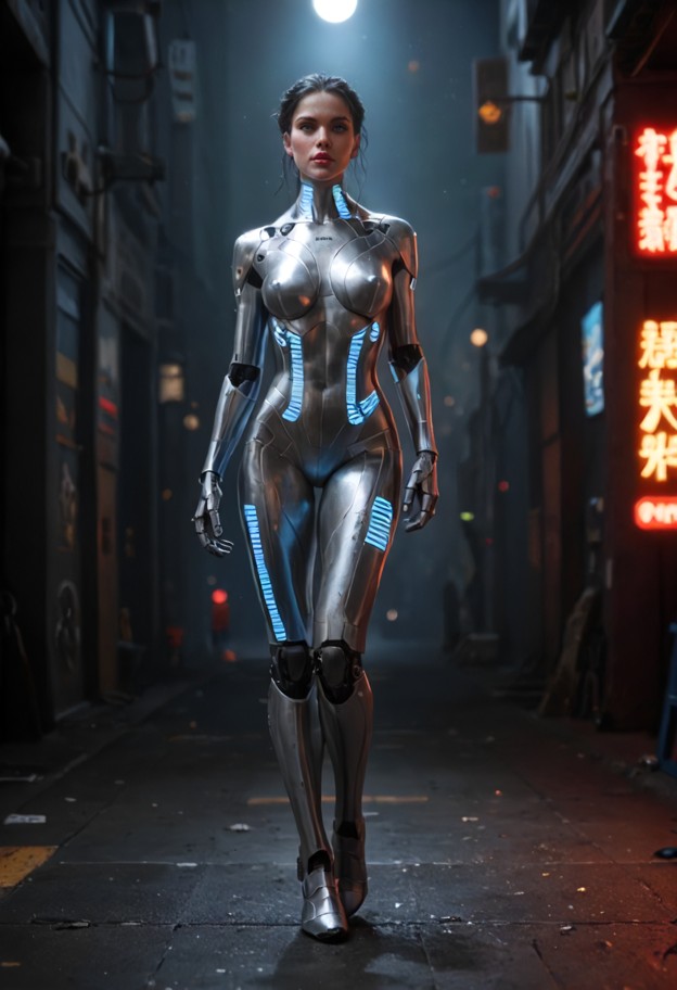 1girl,solo,standing,bent her back,face towards viewer,nyx is around 5’10” tall with a sleek athletic figure,long legs…
