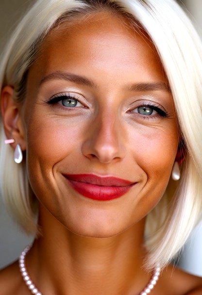 An ultra-photorealistic 8k RAW macro portrait photograph, extreme close-up tightly framed exclusively on her face, ca…