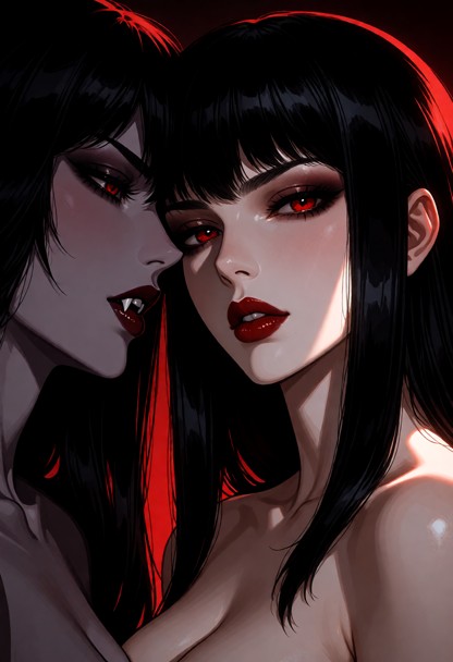The subject has a neutral expression with a relaxed face and a calm mood.