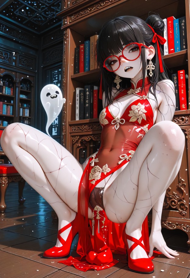 shu yin is a 28 year old northern chinese woman with a slender body small breasts and very long athletic legs,messy s…