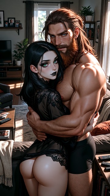 An extreme photorealistic fine art picture, raw photography style. Jim: He is 6 feet tall and 220 pounds, muscular, b…