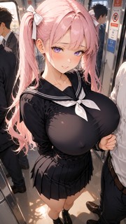Momo-chan Squeezing Her Massive Breasts — AI Porn Video
