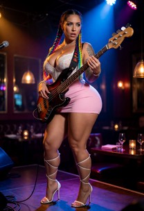 Trina Rocking Out On Bass — AI Porn Video