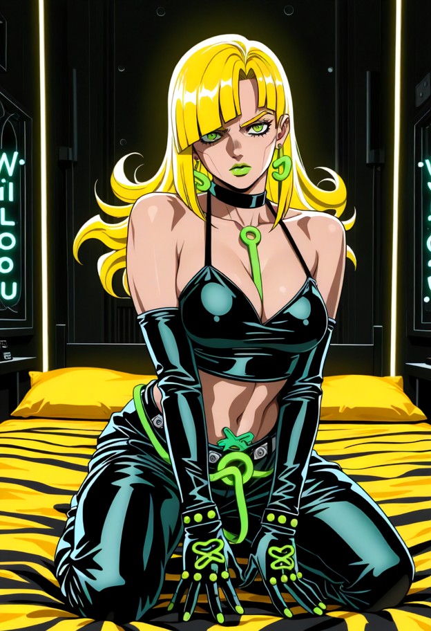(1990s retro anime aesthetic,style of jojo's bizarre adventure season 3 stardust crusaders:1.4),masterpiece,truelook …
