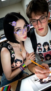 The Woman Slips Her Hand Under The Table And — Orgasm AI Porn Video