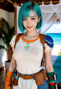 Wet Bulma In See-Through Explorer Outfit — AI Porn Video
