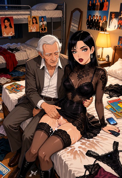 1 old man, 1 woman (Rosita). The old man is 69 years old; he is wearing a suit and an unbuttoned shirt. Scene: The ol…