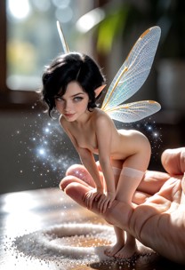 Pixie Rubbing Her Pussy on a Finger — AI Porn Video