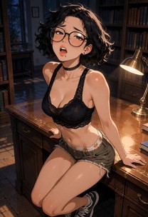 Mei Arching Her Back On A Library Desk — AI Porn Video