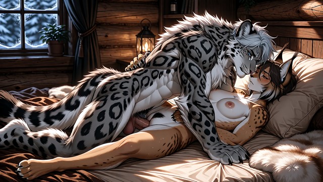 Masterpiece, best quality, ultra detailed, highly detailed fur, cinematic lighting, sharp focus. Explicit full-body s…