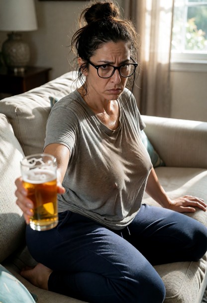 Location: a living room in the early afternoon, where soft sunlight filters through the window and casts gentle shado…