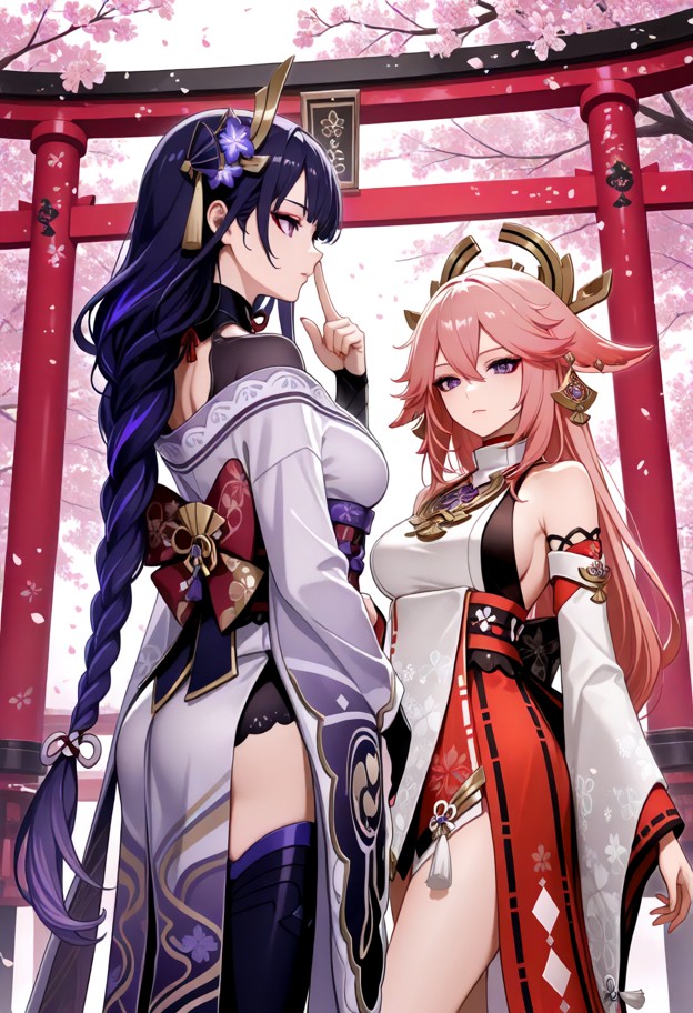 Yae miko and Ei