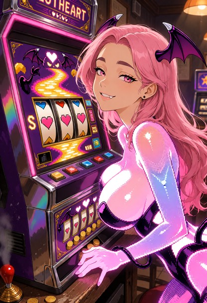 Slotheart leans closer to the glass of the display. She presses her pixelated form against the screen with a slow con…