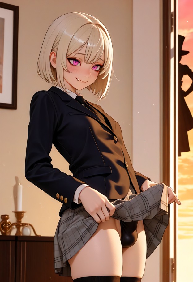 (hyper-realistic) (shōda) (boy) (flat-chested) (extremely short) (extremely small cock) (femboy)



school uniform,sk…