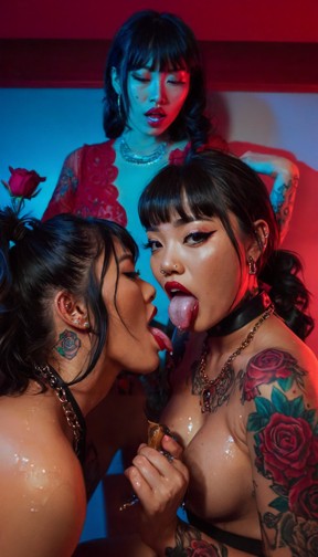 Kayee and Friends Lick and Handjob — AI Porn Video