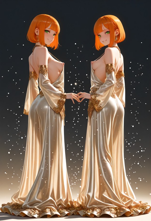 fantasy
 realism,full body shot,head-to-toe view of an elegant woman with an 
ethereal silhouette,standing in an ench…